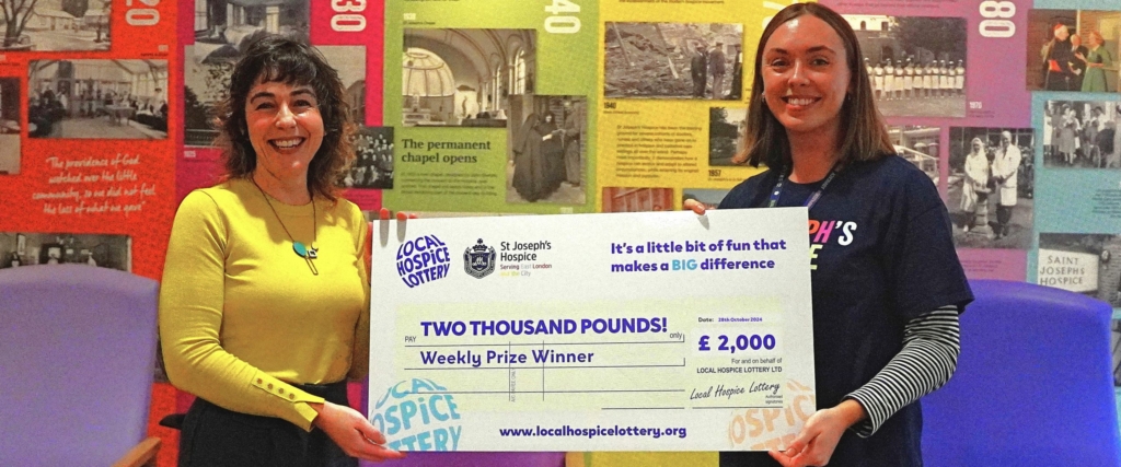 Meghan won £2,000 by supporting St Joseph's Hospice!