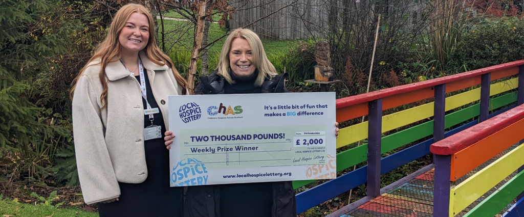 Congratulations Eleanor, who won while supporting CHAS!